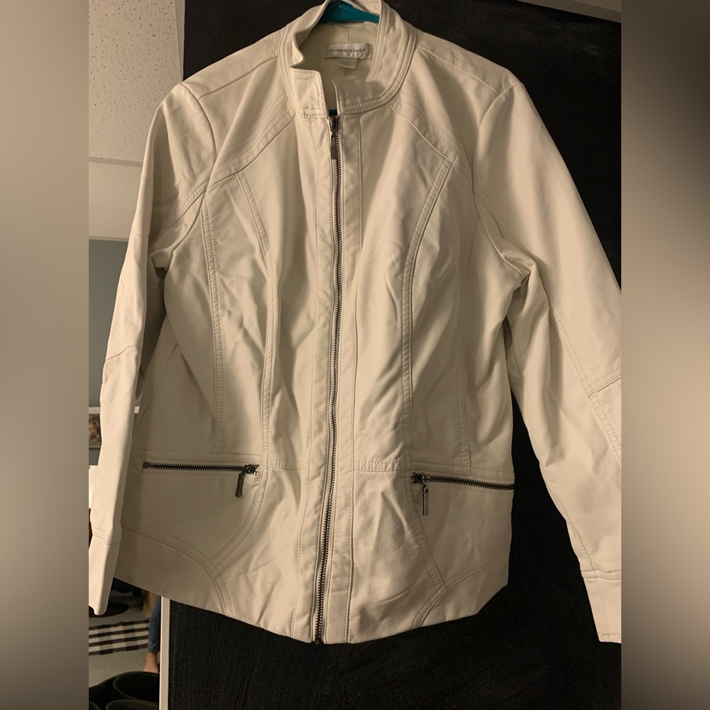 Christopher and banks leather jacket
